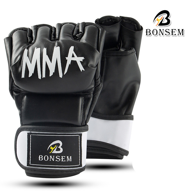 BonSem半指拳套 MMA手套 散打搏击打沙包手套 拳击手套 厂家批发