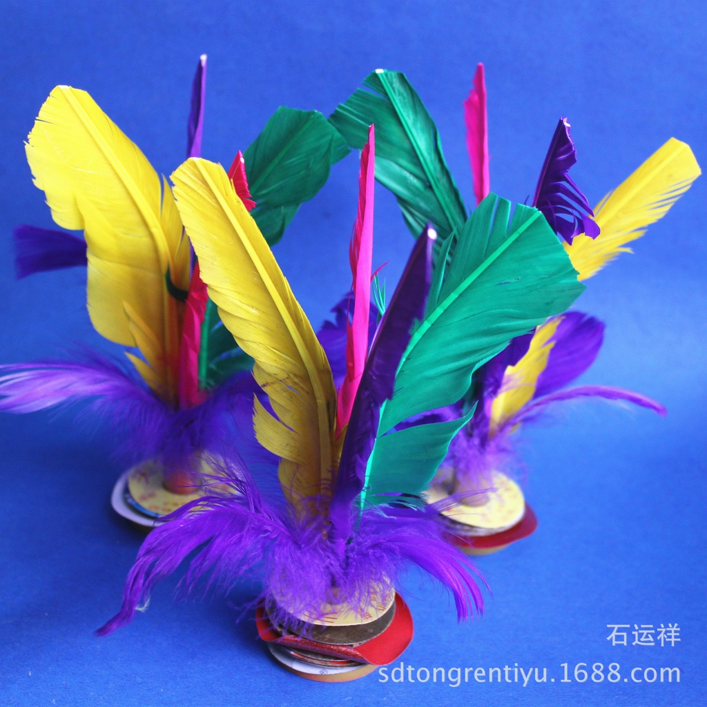 shuttlecock kicking flower shuttlecock chicken feather shuttlecock goose feather color shuttlecock 4 hair sports use