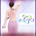 Eight-shaped puller chest expansion back trainer yoga fitness elastic belt manufacturers 8-shaped puller pull rope