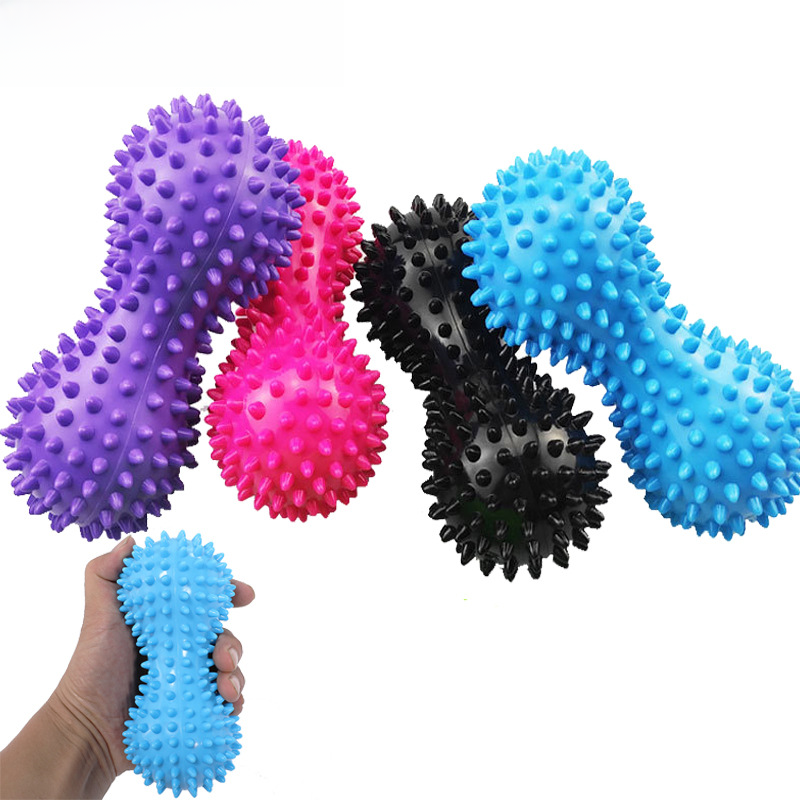 PVC peanut pricking ball massage acupoint grip ball spiked fascia yoga ball fitness ball inflatable hedgehog ball