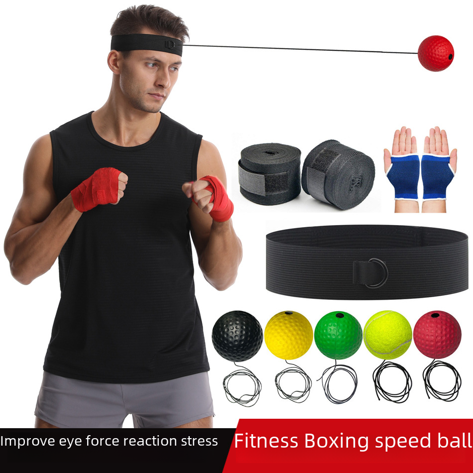 Head-mounted boxing reaction ball decompression vent ball magic speed ball adult children's training fitness Entertainment home