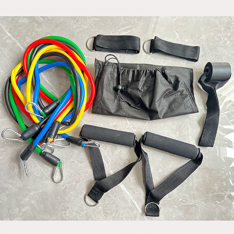Fitness Equipment Pull Device 11 Piece Set Fitness Pull Rope Home Resistance Training Elastic Set Factory Direct Supply