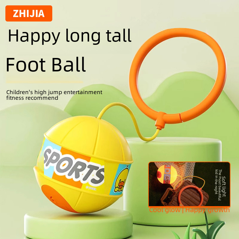 Luminous Jumping Ball Children's Luminous Flash Jumping Foot Ball Set Foot Shaking Circle Foot Hula Hoop Single Foot Shaking Leg Ball