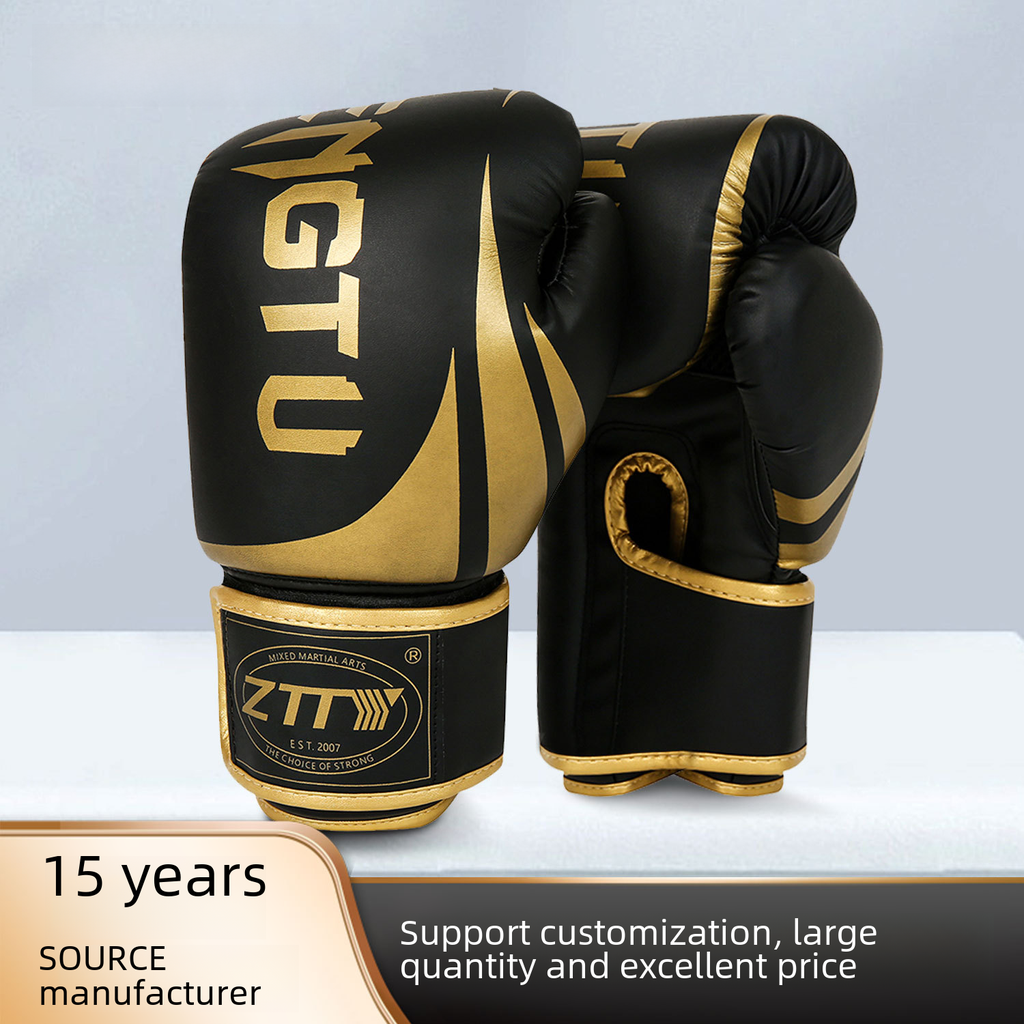 ZTTY adult boxing gloves protective gear anti-tear PU boxing gloves rubber liner boxing gloves