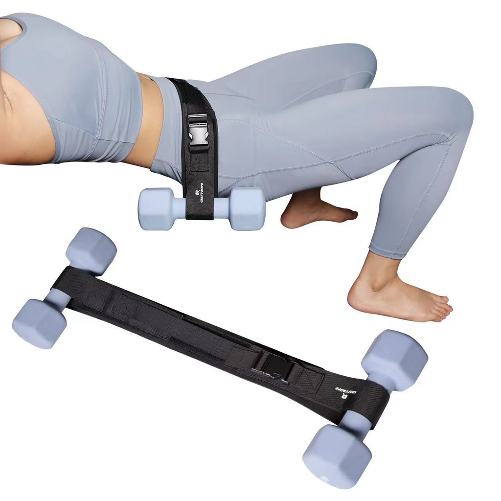 Hip training hip bridge belt weight-bearing fitness dumbbell exercise belt belt belt hip thrust belt Barbell Training