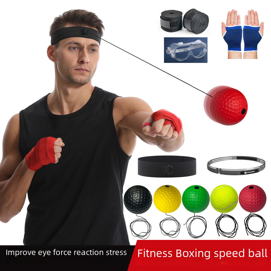 Head-mounted boxing reaction ball decompression vent ball magic speed ball adult children's training fitness Entertainment home