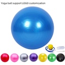 PVC加厚磨砂七色瑜伽球55cm65cm75cm健身孕妇普拉提瑜珈球健身球