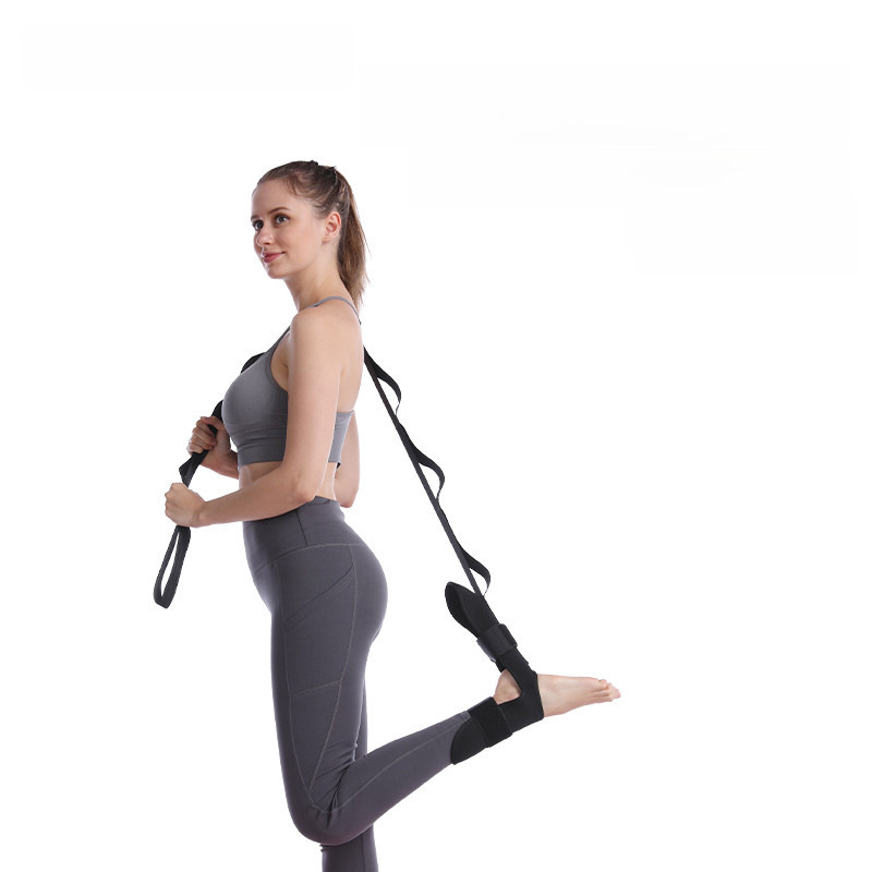 Yoga tension belt training belt yoga rope fitness yoga stretcher auxiliary ligament stretcher one-word horse stretching