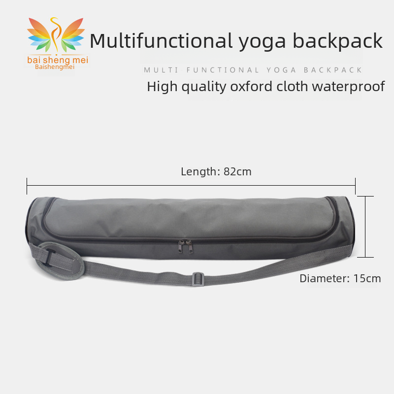 Natural Rubber Yoga Mat Backpack Canvas Bag Yoga Mat Bag Breathable Mesh Bag Multifunctional Yoga Bag Outdoor Backpack