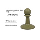Outdoor canopy rod thimble non-slip cap pyramid camp column support rod anti-falling chess guard lightning protection cap