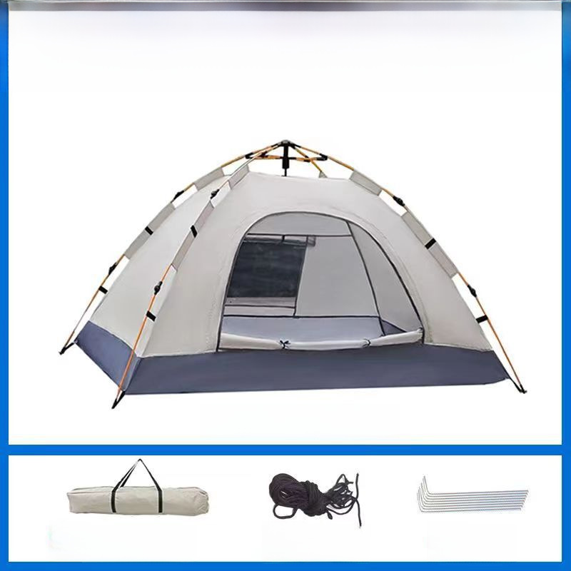 Press Tent Outdoor Sun Protection Thickened Sun Protection Single-person Quick-opening Automatic Double-person Anti-mosquito Outdoor Camping Beach Tent