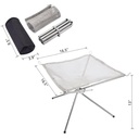 Portable Fire Pit folding campfire rack equipment outdoor camping burning rack barbecue folding firewood stove