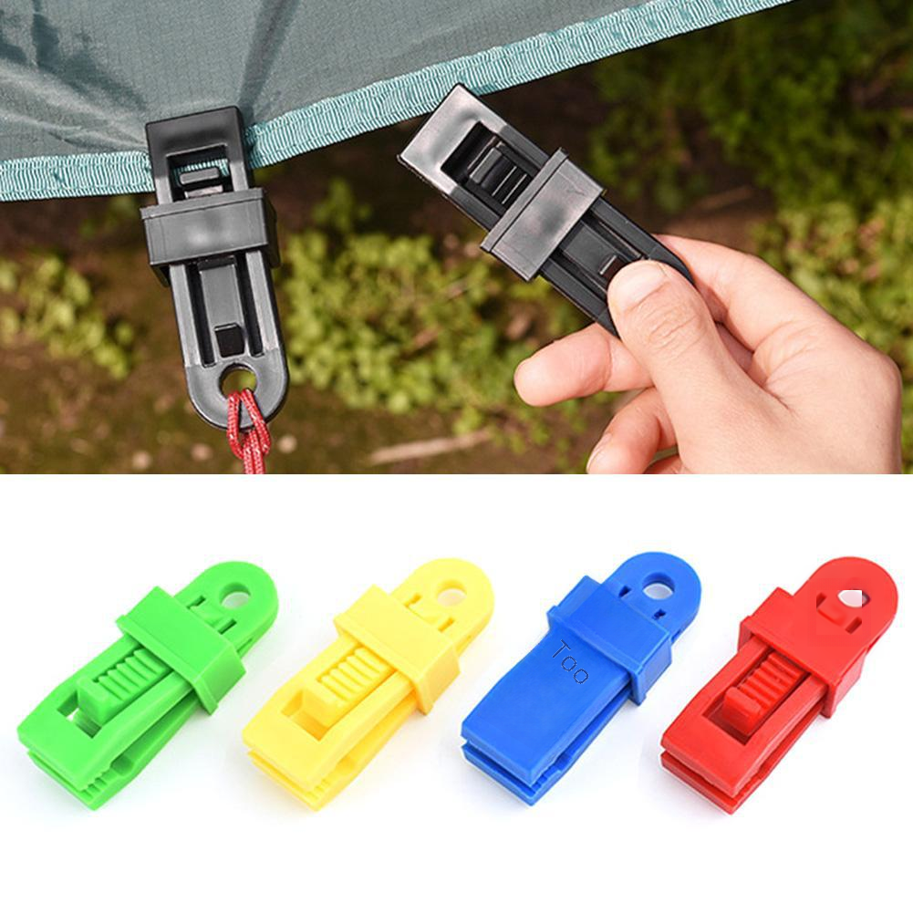 Outdoor camping tent clip windproof fixed plastic clip multifunctional tent hook canopy clip camping parts