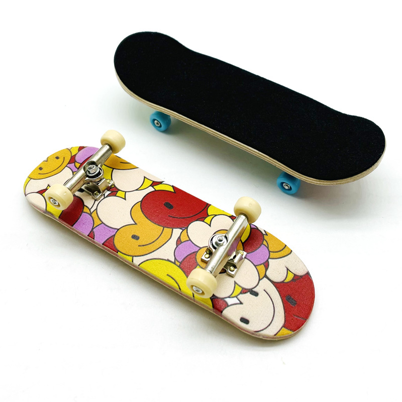 Finger Skateboard Maple mini fingertip double warped skateboard professional bearing wheel children's toy wooden Palm skateboard