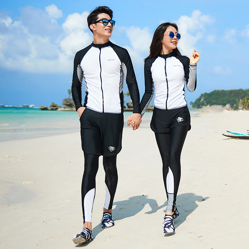 factory direct diving suit split long sleeve sun protection quick-drying swimsuit couple men and women jellyfish suit