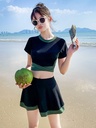 Swimsuit Women's Split Sexy Skirt Style Small Chest Push-up Korean Ins Fresh Student Slimming Fairy Style