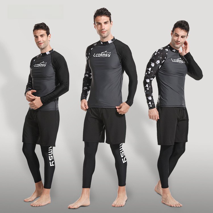 LCDRMSY/Langchen diving suit jellyfish suit men's long sleeve quick-drying beach surfing suit snorkeling suit jellyfish suit