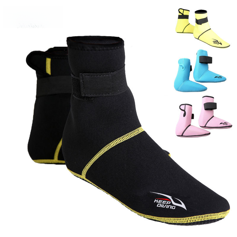 代发加厚浮潜袜子侧开口防滑底潜水袜沙滩冬泳装备地板袜DS-102