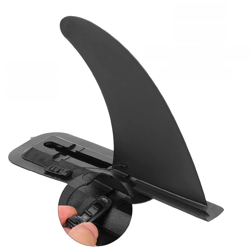 plug-in inflatable surfboard tail rudder SUP paddle board slide-in fish tail fin detachable water diverter fin