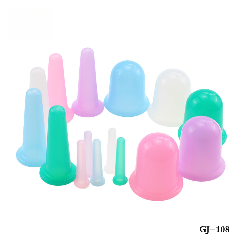 Vacuum Silicone Cupping Appliance Food Grade Hygroscopic Cupping Appliance Face Beauty Home Health Care Set Massage Cup