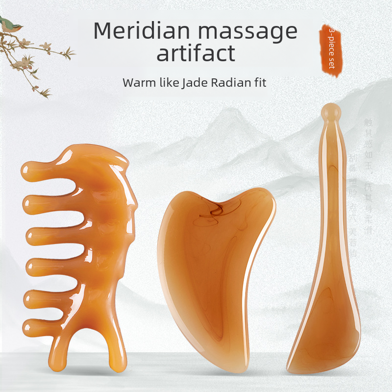 Nasal Scraper Beauty Nose Point Face Massage Nose Bridges High Rubbing Ear Pulling Meridian Point Stick Face Stiffing Stick Scraper