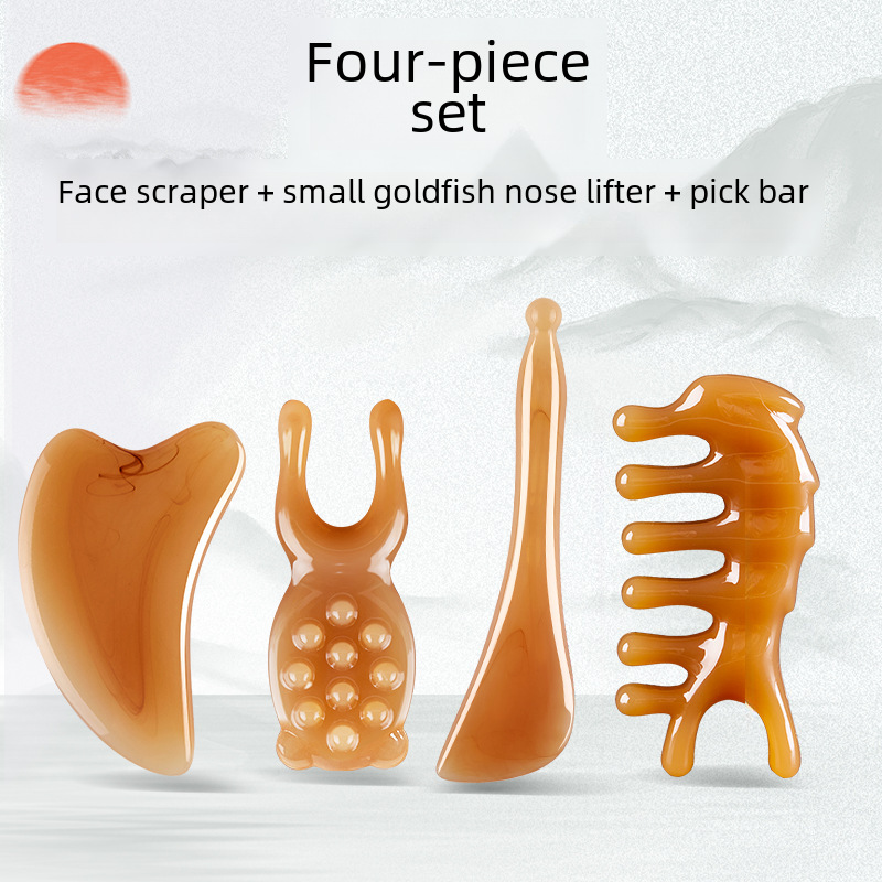 Nasal Scraper Nasal Point Face Massage Lift Nose bridge quite high pull-out Meridian Point Stick Face Bar Scraper