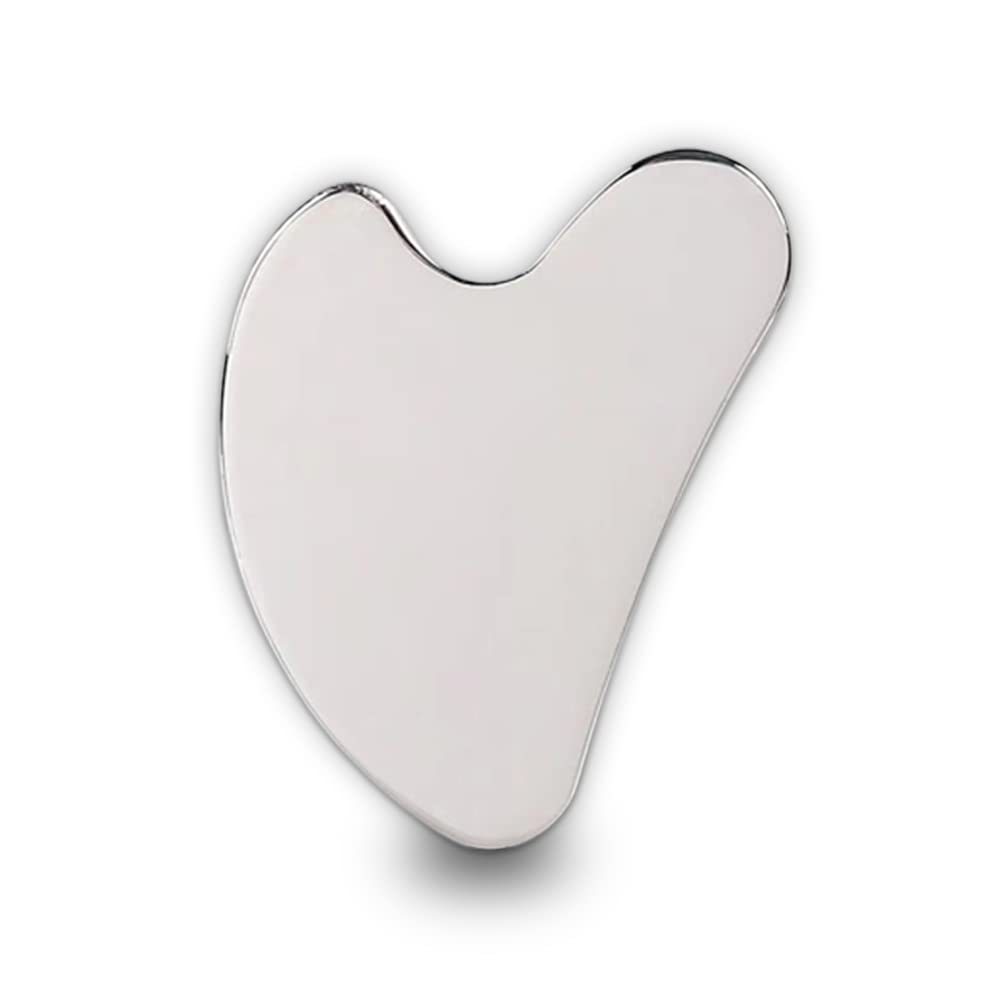 Source manufacturers stainless steel massage board high mirror scraping device guasha304 stainless steel metal heart-shaped scraping