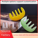 Factory Direct resin beeswax head meridian massage comb body scraping head therapy five-tooth foot claw comb