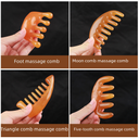 Resin massage comb men and women dredge head Meridian comb hair fur capsule scraping resin anti-wide tooth head treatment