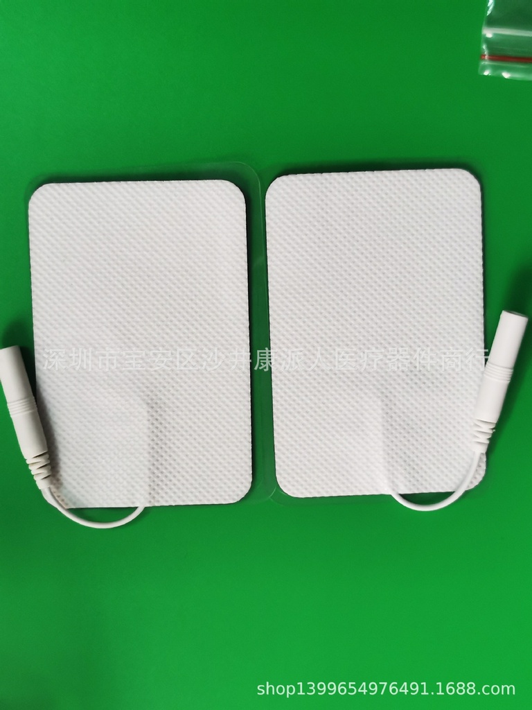 Factory sales medium and low frequency physiotherapy instrument massager 60 * 90mm non-woven tail pin electrode piece none
