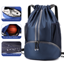 Basketball Bag Dry and Wet Separate Swimming Bag Bundle Pocket Drawstring Backpack Men's Basketball Bag Ball Bag Student Portable Schoolbag