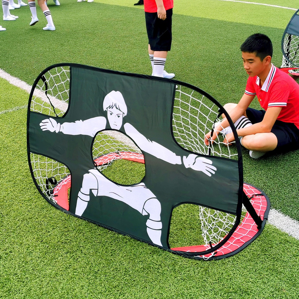 Portable kids football Gate football Net foldable mobile football Gate football stand outdoor folding football goal