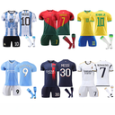2024欧洲杯德国巴西葡萄牙阿根廷梅西10号球衣7号C罗足球服套装男