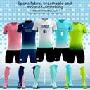 足球服套装比赛训练队服个性印制球服儿童成人运动套装球衣足球男