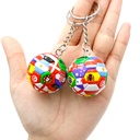 Football key chain flag football pendant European Cup Ronaldo Messi fans souvenir small gift