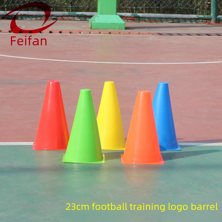 Factory supply 23cn sign barrel 9 inch road sign barricade sign cone sign barrel football basketball training equipment