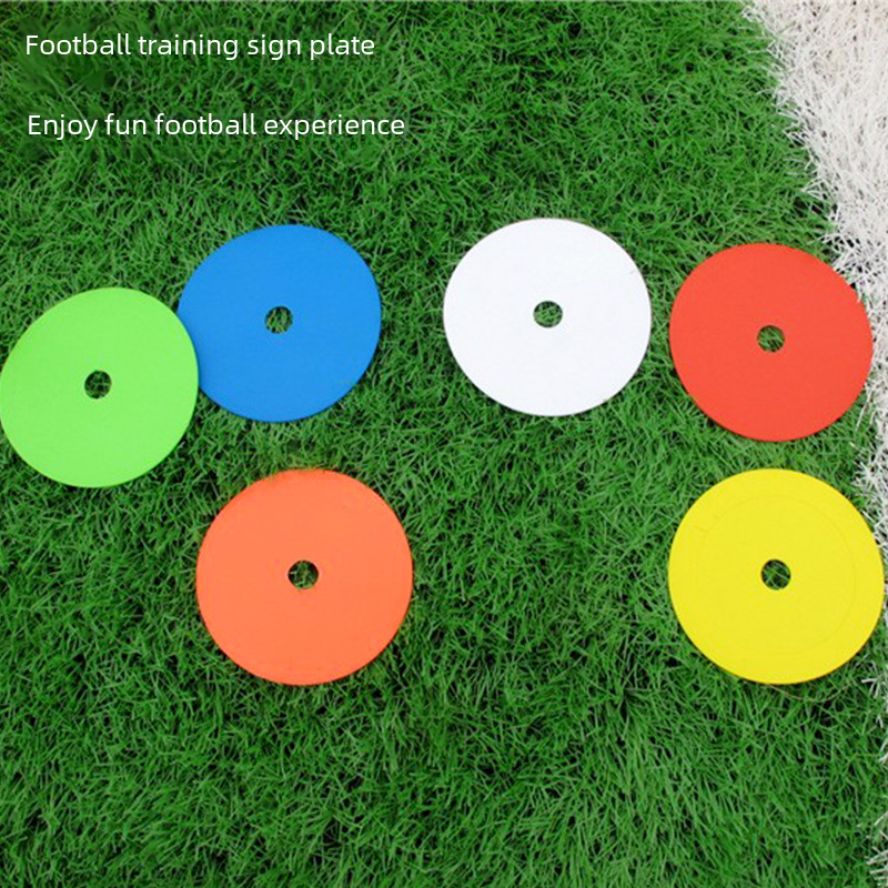 Football Training Flat Sign Dish Mini Round Mouth Sign Sign Dish Training Obstacle Disc Landmark Pad