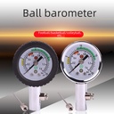 Basketball football volleyball match referee pressure gauge pressure measuring metal ball with leather cover air pressure gauge