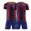 Red and Blue Stripes Barcelona Home Jersey No.10 Messi Adult Children's Wear Football Clothes Children's Suit + Socks