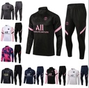 Paris Atletico Madrid Inter Liverpool Brazil Marseille Long Sleeve Jersey Adult Children's Half Zip Training Suit Undertake