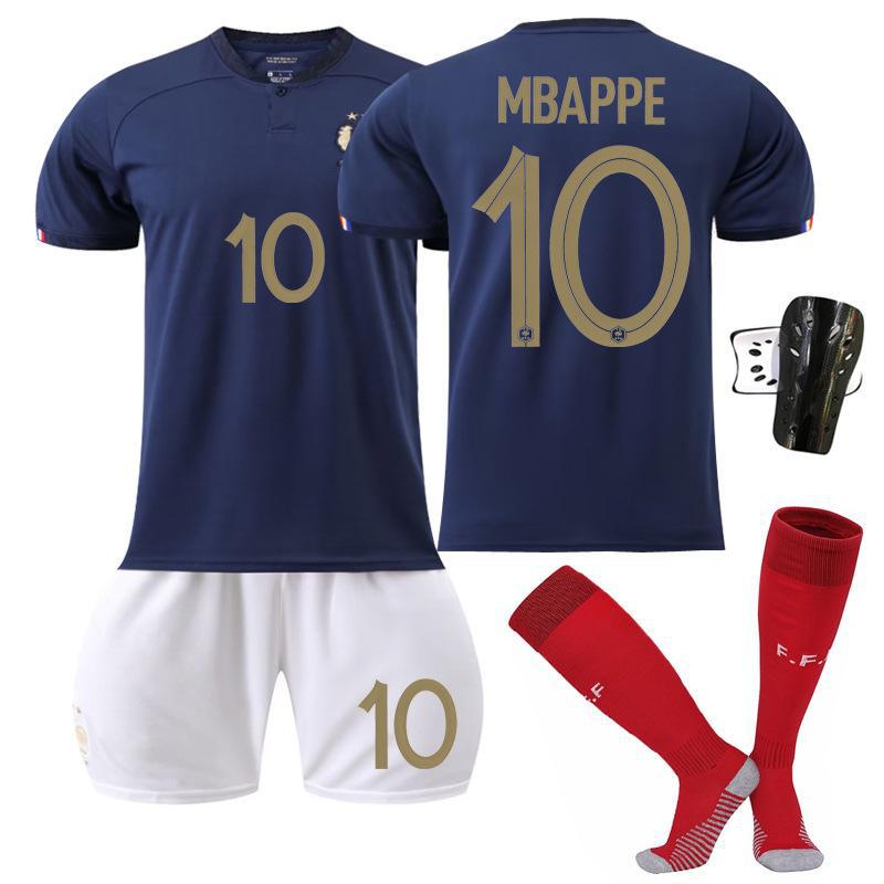 France World Cup No. 10 Mbappe 19 Benzema 11 Dembele 9 Giroux Jersey Children's Football Clothes