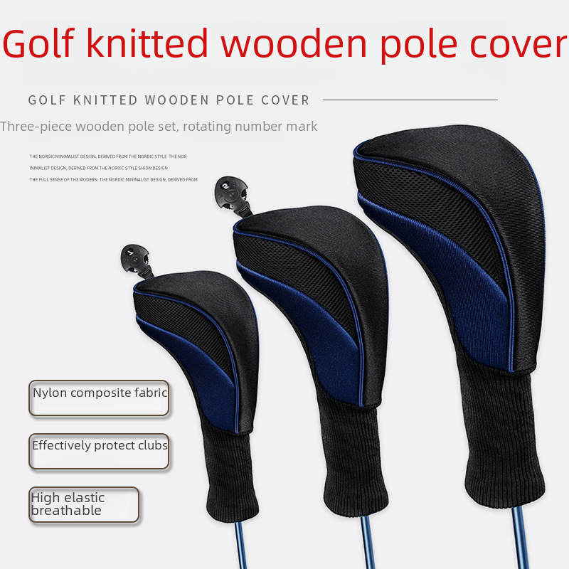 hot-selling golf supplies, golf club cover, cap cover, No.135 wooden pole protective cover, factory can be distributed on behalf of each other.