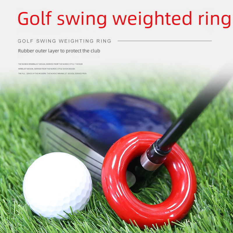 跨境新款高尔夫加重环杆头加重器球杆练习加重环挥杆练习配件用品