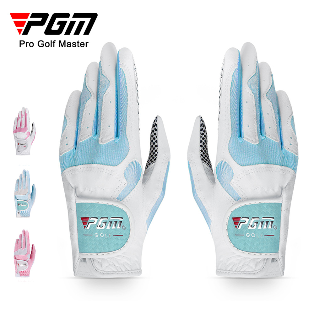 PGM高尔夫手套女士超纤莱卡材质带防滑颗粒女士手套厂家现货批发