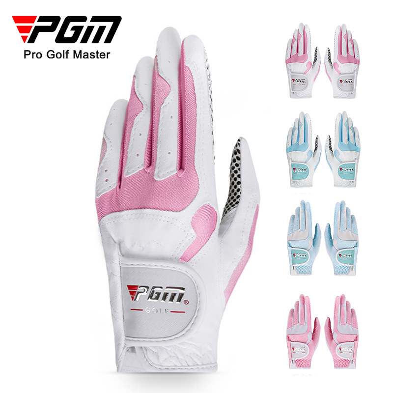 PGM manufacturers Golf Gloves Ladies gloves Microfiber leather wear-resistant non-slip grain sports gloves