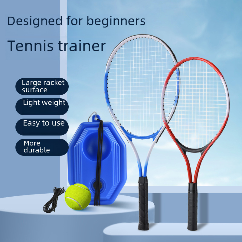 Tennis Racquets Single Trainer with Wire Base Children's suit Tennis Aluminum Alloy Racquets Rebound Universal for Beginners