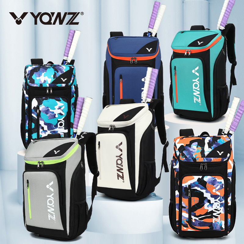 Badminton Bag Single and Double Shoulder Backpack 3 Pack Unisex Professional Mesh Badminton Bag Large Capacity