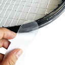 Spot transparent tennis racket head with frame protection belt to prevent the frame from bumping and scratching wet TPU single 37cm