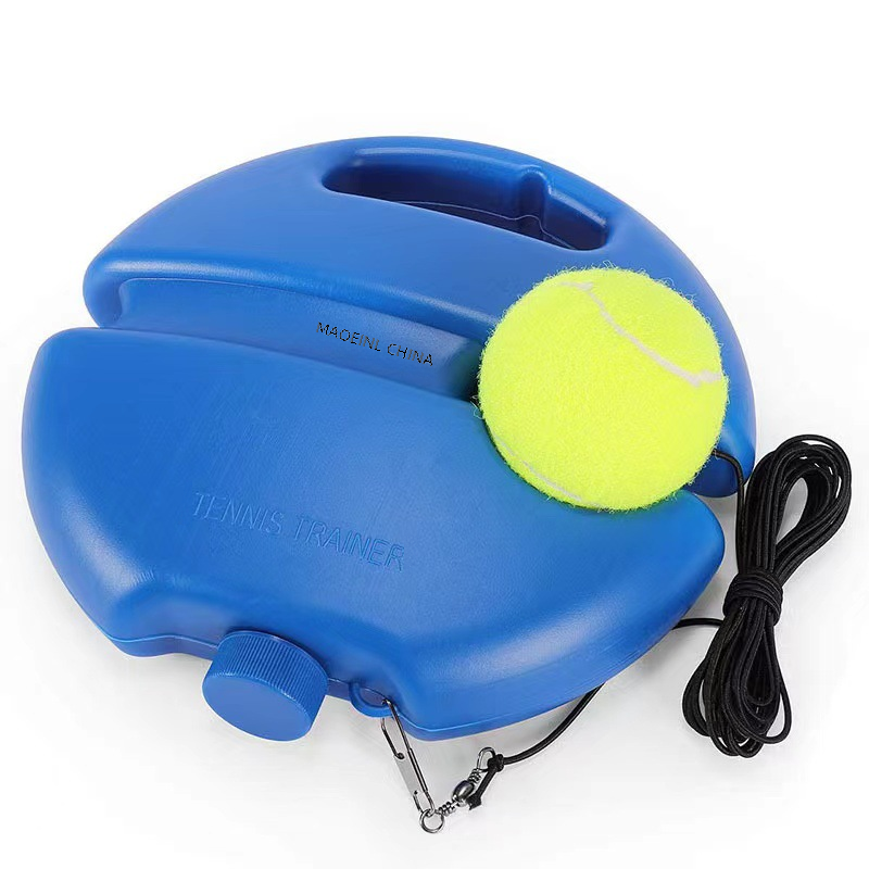 Tennis trainer single tennis training set exerciser base high rebound with line tennis rope wear-resistant tennis