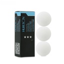 辉胜新材料ABS三星级乒乓球3只盒装专业训练比赛用球可印LOGO